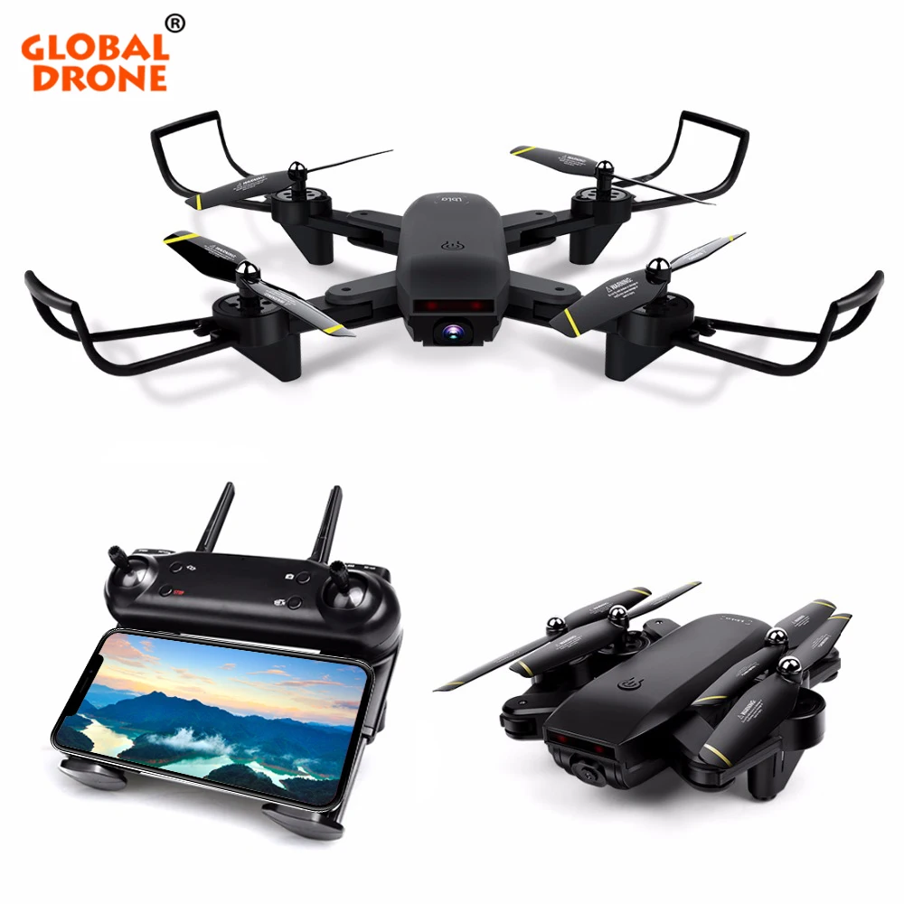 

Global Drone RC Dron with Camera HD Optical Flow Position Altitude Hold Helicopter FPV Wifi Quadcopter VS SG700 XS809HW