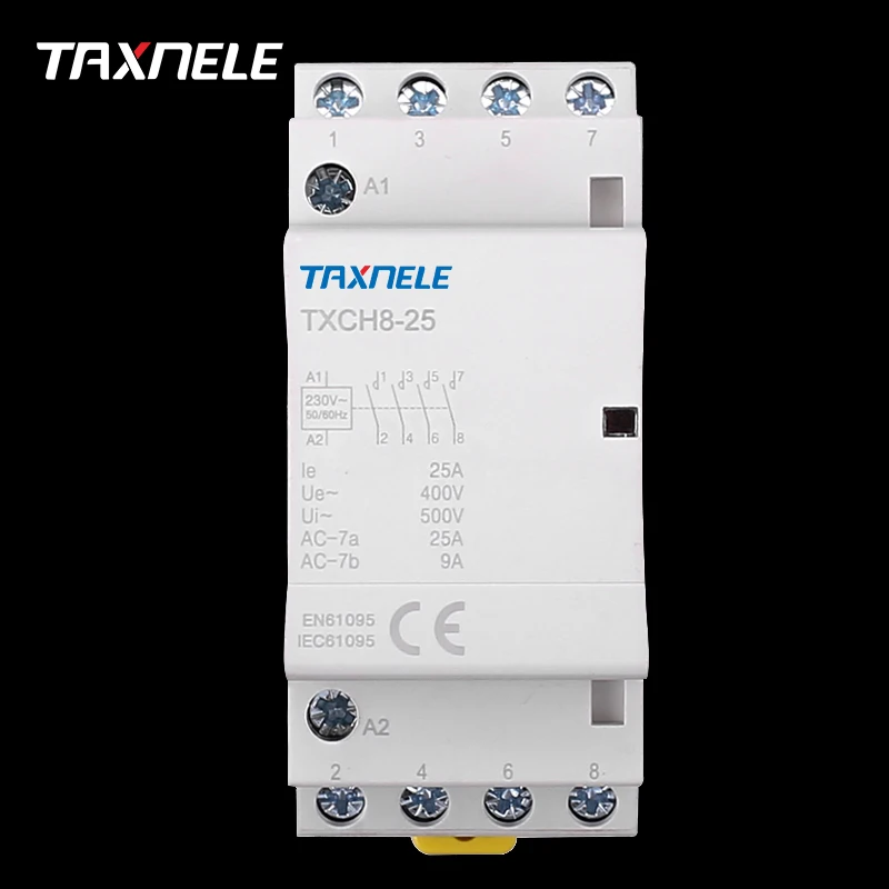 

4P 16A 25A 2NC2NO 4NO 4NC 220V/230V 50/60HZ Din rail Household ac Modular contactor