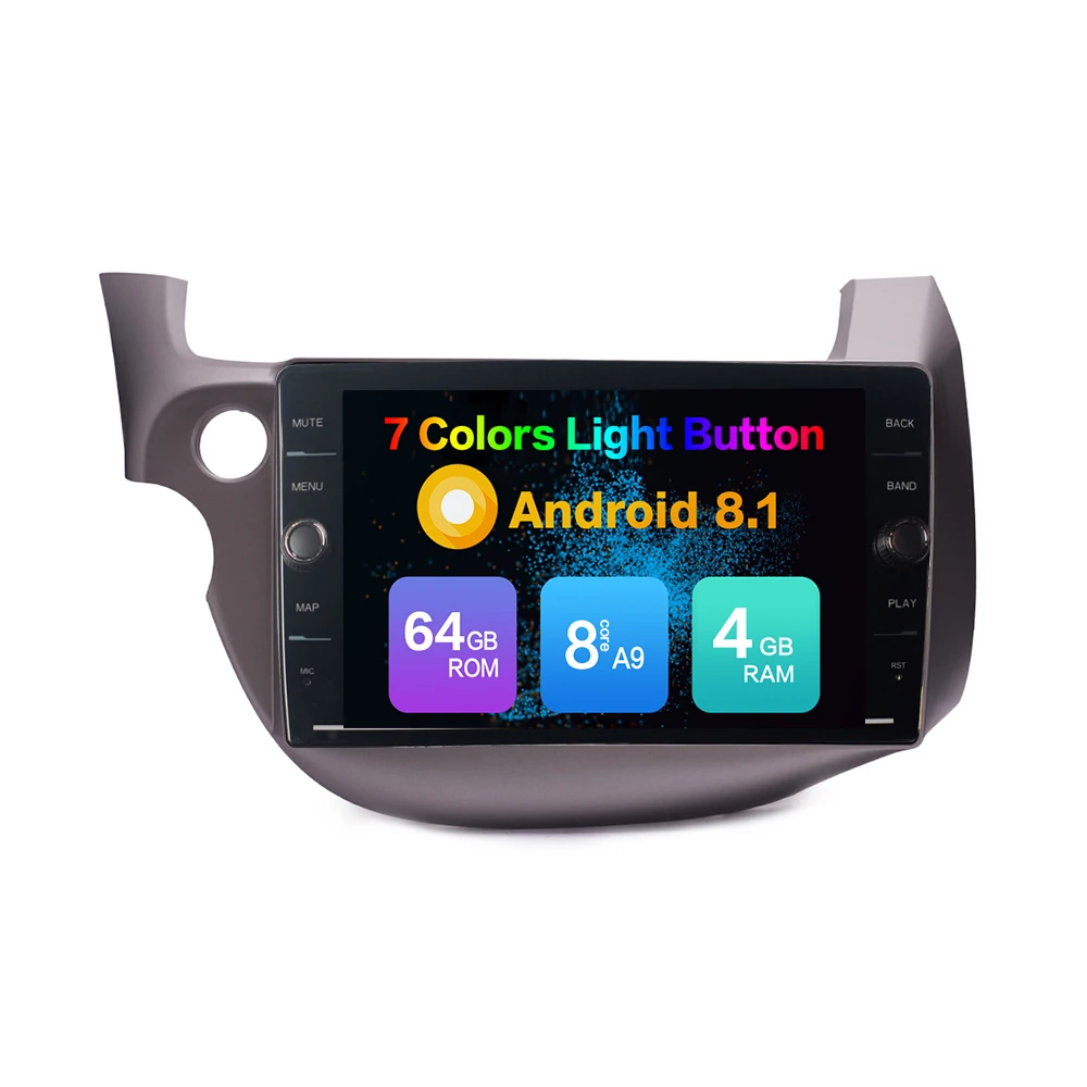 

Octa Core ROM 64GB Android 8.1 Car DVD GPS Navigation Player Deckless Car Stereo For Honda Fit 2008-2013 Radio Headunit Device