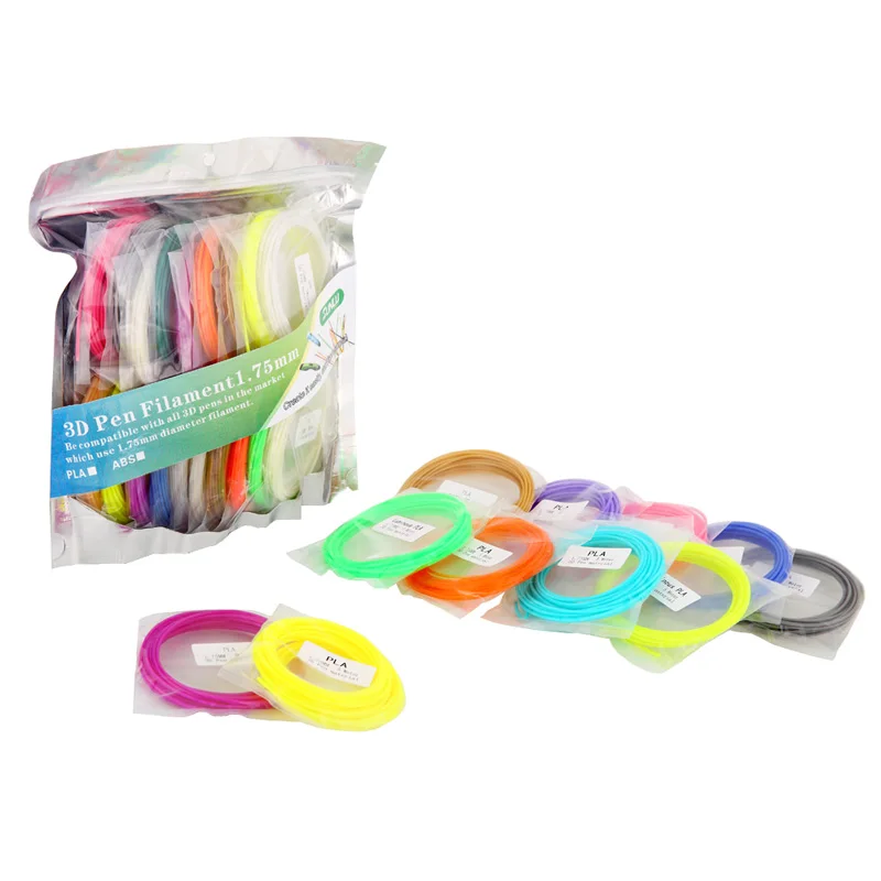 ABS SUNLU font b 3D b font Pen printing Filament 20 Colours including 4 Luminouse Light