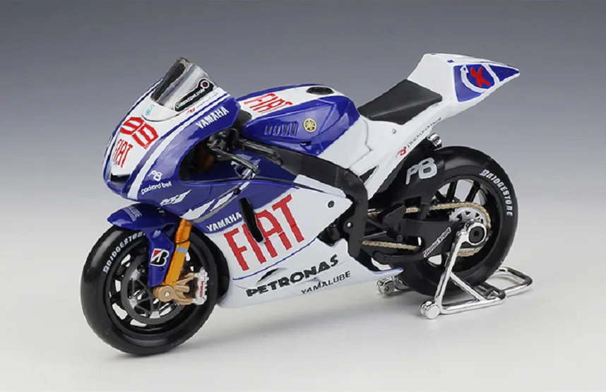 Maisto 1:10 2009 Yamaha Fiat YZR-M1 JORGE LORENZO модель мотоцикла#99 Новинка в коробке