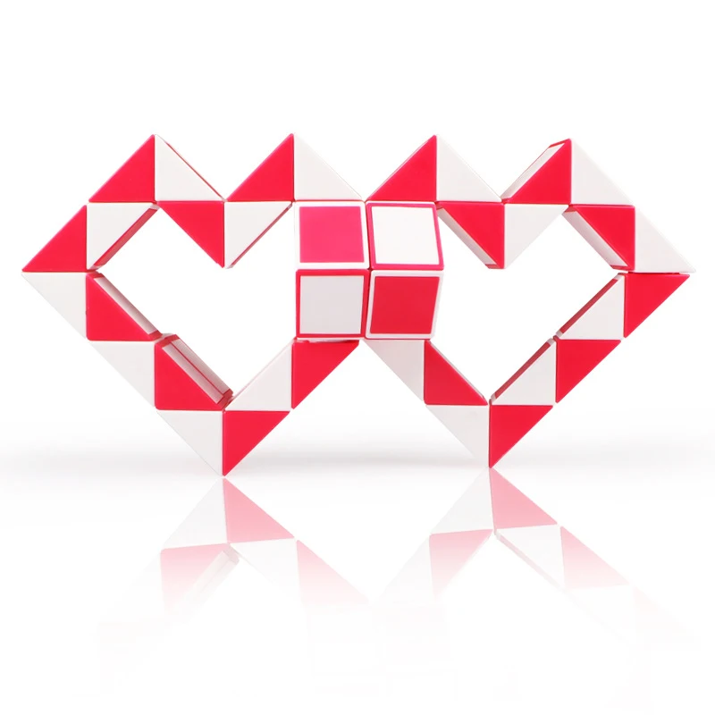 QYTOYS 24 Blocks Magic Snake Cube 36 Segments Speed Blocks Snake Twist Puzzle 48 Blocks Speed Magic Ruler Gifts For Kids