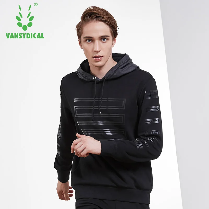 Vansydical осенне зимний спортивный свитер толстовки мужская верхняя одежда с