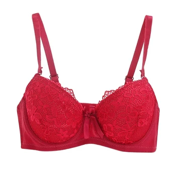 

Women Sexy Lingerie Lace Seamless Plus Size Breathable Thin Women Underwear Crop Top Corset Adjustable Push Up Bra Hot Sale