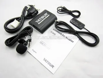 

Yatour bta bluetooth phone call hands free car kit adapter A2DP music streaming is compatible with vw audi car models for smartp