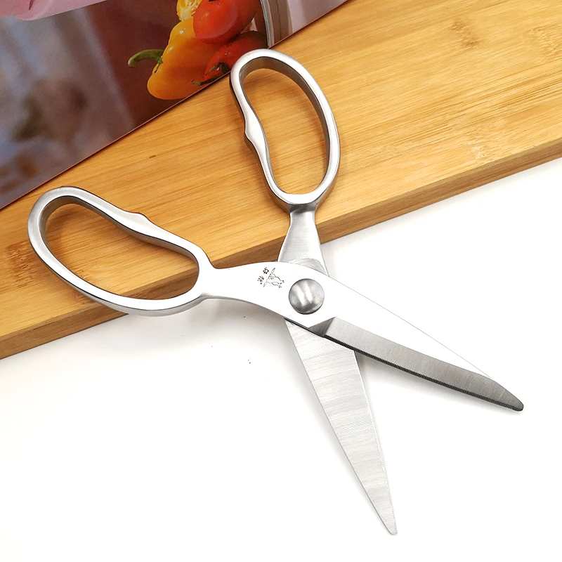 

20cm Full Stainless Steel Kitchen Chicken Bone Scissors Heavy Duty Sharp Multifunctional Cutter Shears tool Household