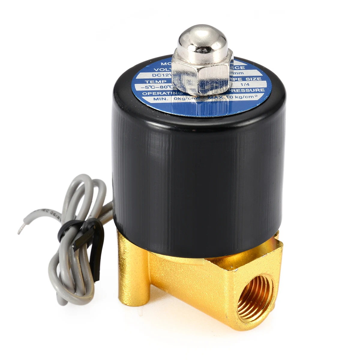 

Normally Closed Solenoid Valve Water valve DC 12V 1/4" Air Electric Solenoid Valve N/C 2-Way Switch Valve For Water Air Oil