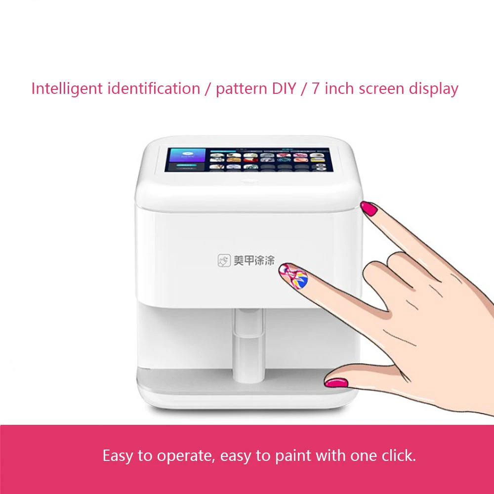 3d 携帯ネイルプリンタ自動塗装ネイルズ簡単印刷機マニキュア用品ネイルサロンインテリジェント Diy 電話アプリ Nail Art Equipment Aliexpress