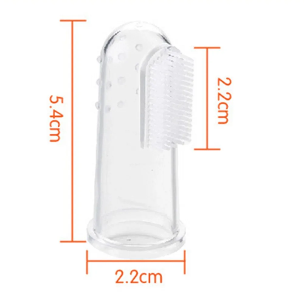  3Pcs  Baby Toothbrush  With Case Dust Shield Infant Soft Silicone Finger Teeth Rubber Clean Massager Training Brushes BB0021 (1)