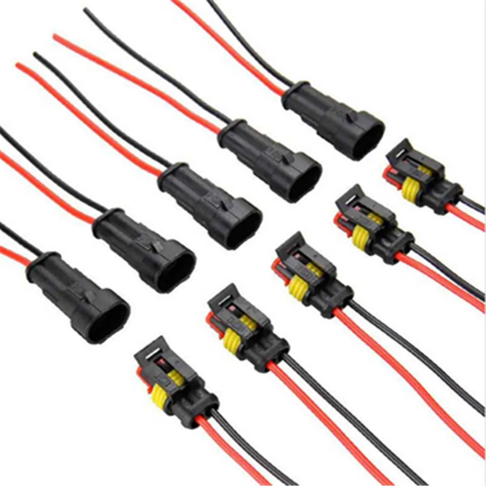 5 комплектов комплект 2 Pin способ AMP супер печать Водонепроницаемый Электрический разъем для подключения к электросети для авто 2 Pin уплотнения