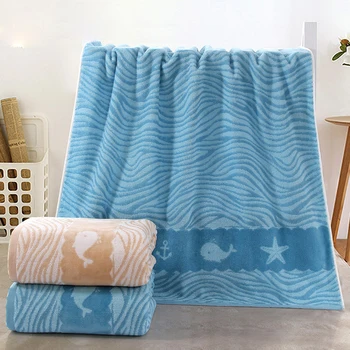 

Free Shipping 1pcs Cotton Bath Towels For Adults And children High Quality Beach Bath Towels Bathroom Bath Towels TUQ001