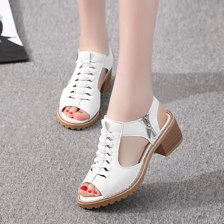 

2019 Women Gladiator Sandals Shoes PU Leather Flat Heels Sandals Ladies Casual Summer Shoes Women Beach Sandals 35-40 B1227