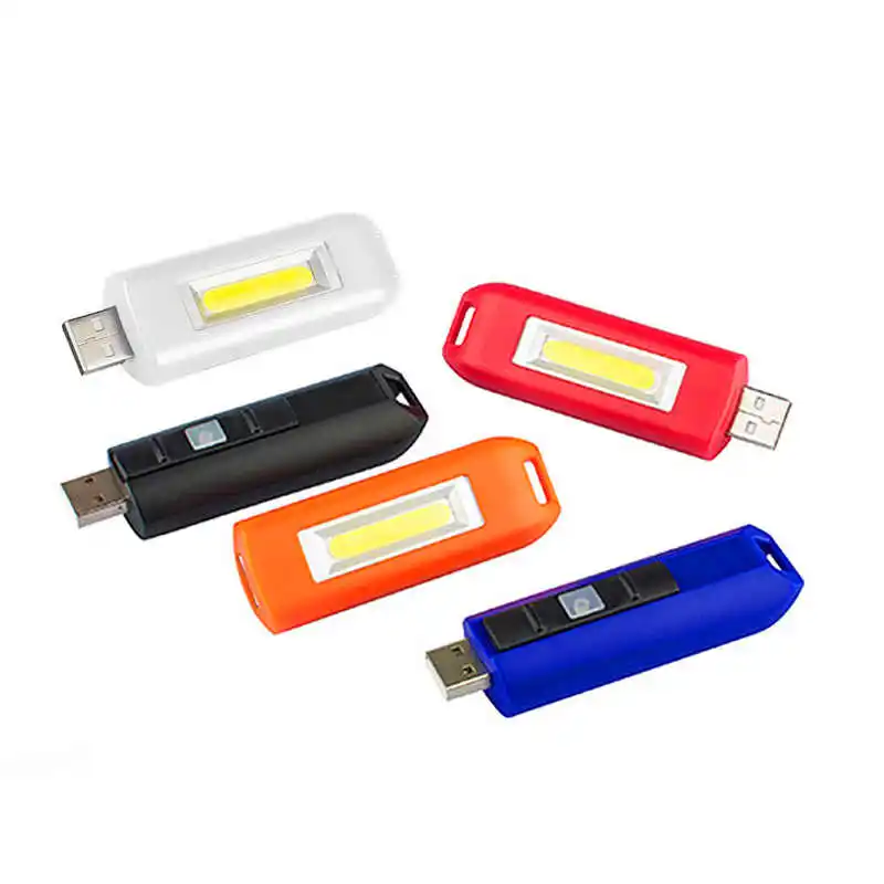 Открытый мини USB Перезаряжаемый брелок фонарик вспышка COB Карманный свет 3 режима мощный светодиодный фонарик fanatic#4S10