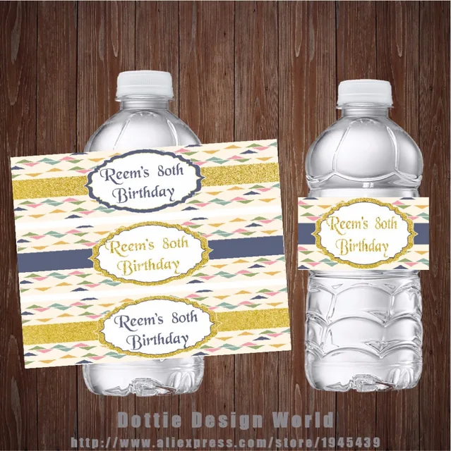 water bottle labels wedding