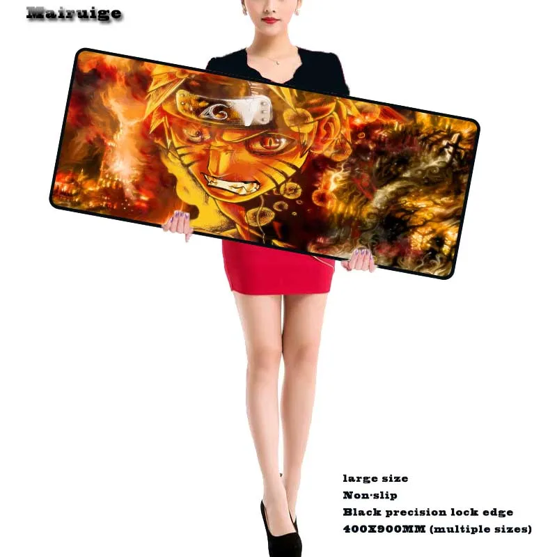 Mairuige Аниме Наруто оптом 600x30 0/700x30 0/800x30 0/900x400 мм большой коврик для мыши с
