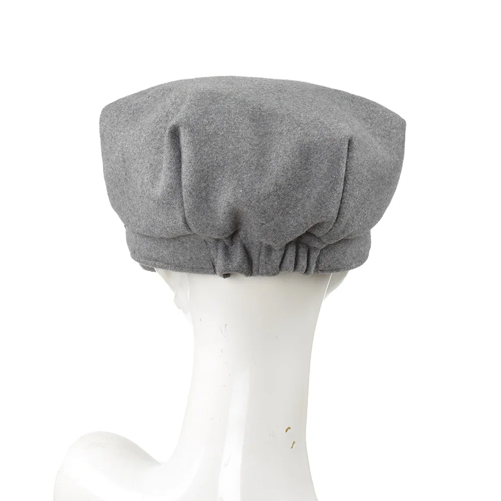Шерстяной Французский Берет для женщин художника плоская кепка с кожаным восором Лоскутная кепка газетчика берет шляпа художника шляпы для мужчин и женщин