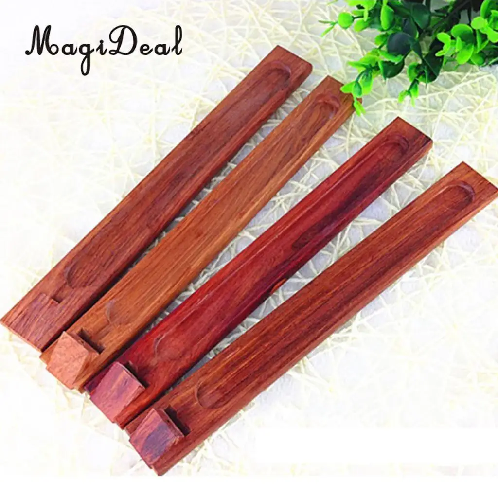 MagiDeal Wooden Incense Stick Burner Holder Handmade Joss Insence Stand Ash Catcher Incenser Stick Holder