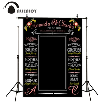 

Allenjoy photography backdrops love wedding black bottom colorful backgrounds Valentine's Day theme backdrop