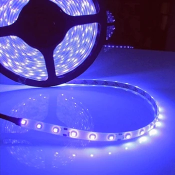 

Waterproof Purple LED Strip Light 3528 SMD 300LED 5M Flexible Led Tape 12V 60LED/M Car Motor Vehicle Xmas Wedding Party Ribbon