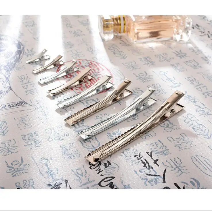 

100pcs Metal Alligator Clips Fit Hair Accessories Gift Accessories Hairdressing Salon Accessory Headdress DIY Handmade Material