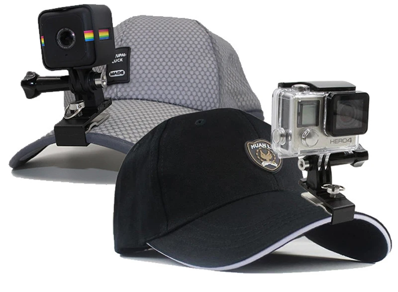 Бейсбол голова Кепка шапка рюкзак клип GoPro SJCAM eken и Yi камера с остроконечным кепки действие интимные аксессуары