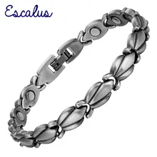 Escalus унисекс античный серебряный магнитный браслет био Исцеляющие магниты классические ювелирные изделия для здоровья подарок браслет с подвесками