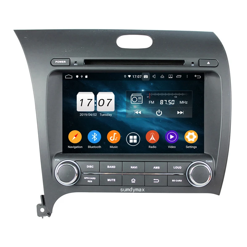 Discount 8" Android 9.0 Car Multimedia Player for kia CERATO K3 FORTE 2013navigation dvd player car radio audio video player 6