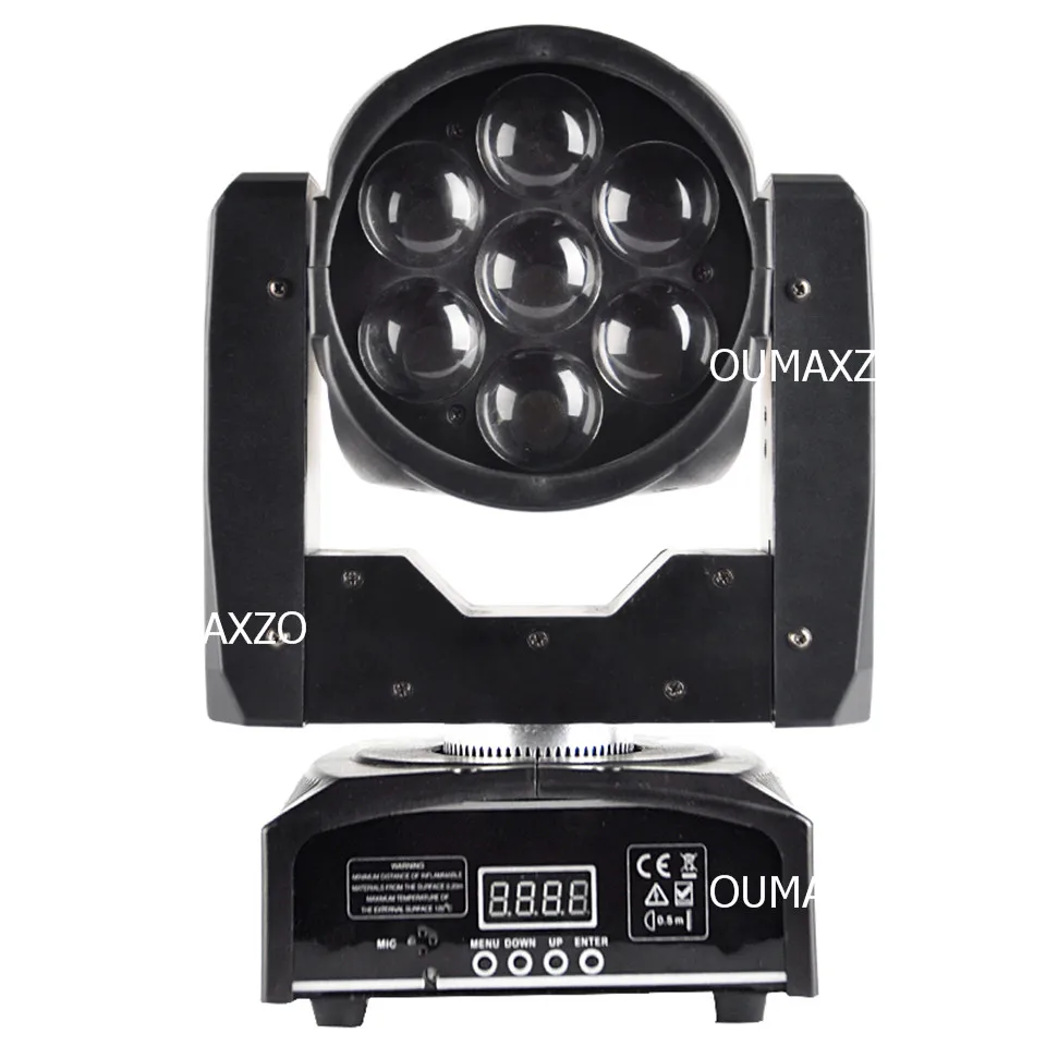 Movendo a Cabeça Feixe de Luz Incluem e Função de Lavagem Feixe de Luz em Movimento Cabeça em Movimento 7 Pcs Zoom Levou em Movimento da Cabeça ou 7 Pcs Led Zoom 7 15 w Luz 13 Cheap Efeito de Iluminação de palco