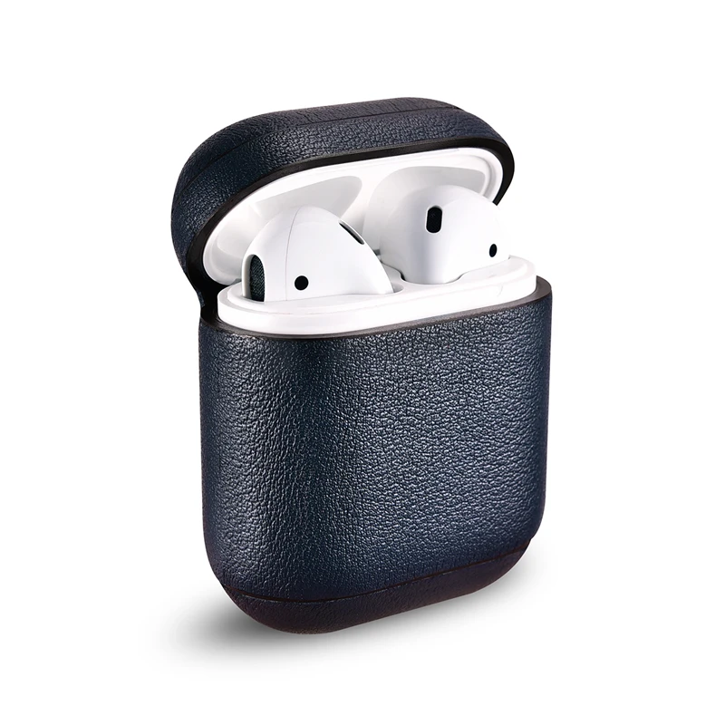 

ICARER Vintage Top Genuine Leather Case Bag For Apple AirPods Case Nappa Leather Protective Case Cover For AirPods