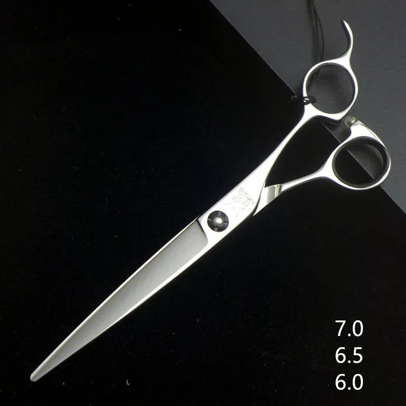 "AKKOHS" 7' 6 '6,5 дюймов Профессиональная стрижка волос Ножницы Высокое качество Япония 440C парикмахерские ножницы MJ700
