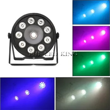 

Fast Shipping LED 150W RGBW 4in1 LED Flat Par RGBW Color Mixing DJ Wash Light Stage Uplighting KTV Disco DJ DMX512