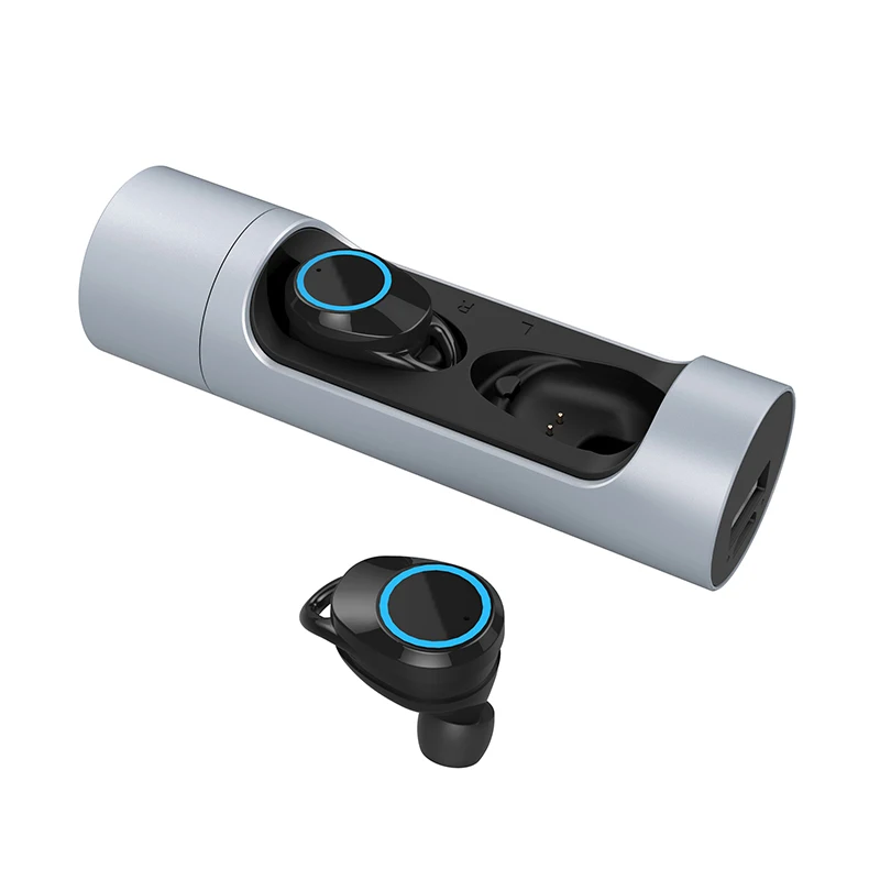 

T2 TWS Bluetooth5.0 Waterproof earphone Bluetooth true wireless earbuds with Charger Box