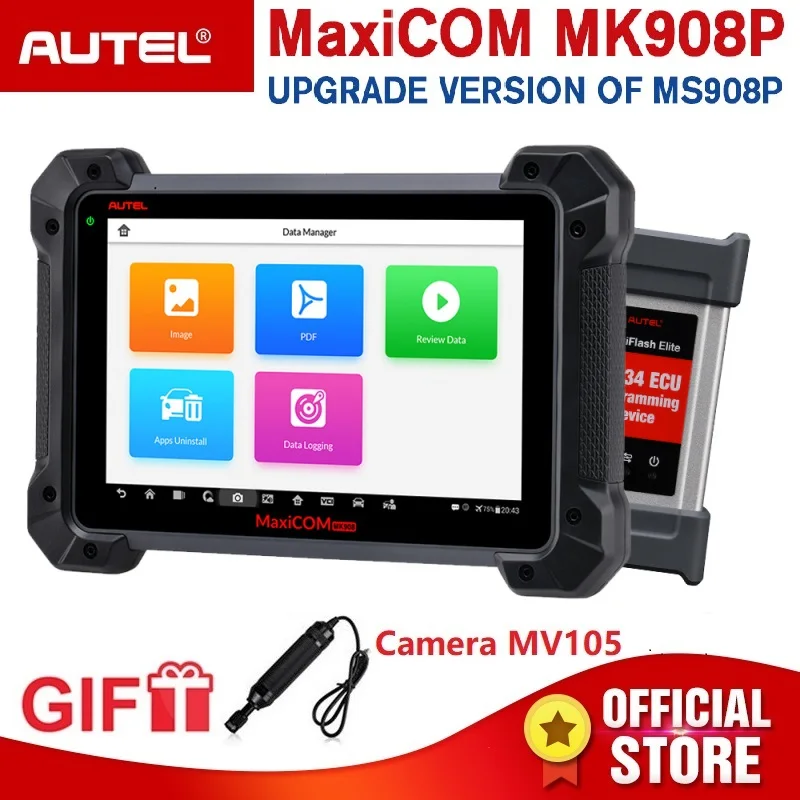 

Autel MaxiSYS Pro MS908P Diagnostic Tool /Code Reader Tester and Programmer 100% Original with Bluetooth and WIFI J2534 box etc.