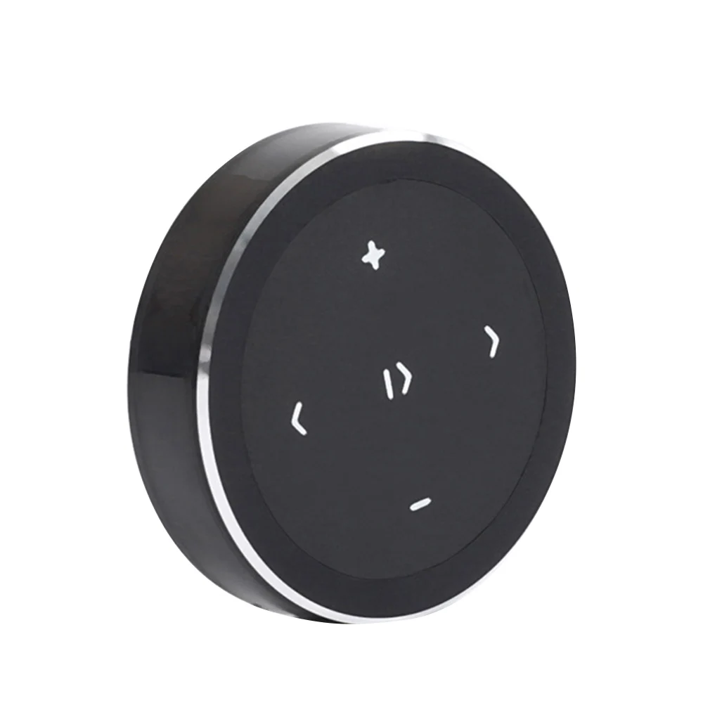 Автомобильный Bluetooth телефон пульт дистанционного управления беспроводной Bluetooth Автомобильный руль пульт дистанционного управления камера авто аксессуары - Цвет: Black