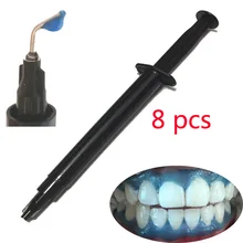 8 шт. профессиональное отбеливание зубов гингивал барьер Стоматологическая резинка плотина зубы отбеливающая резинка защитный гель с наконечниками