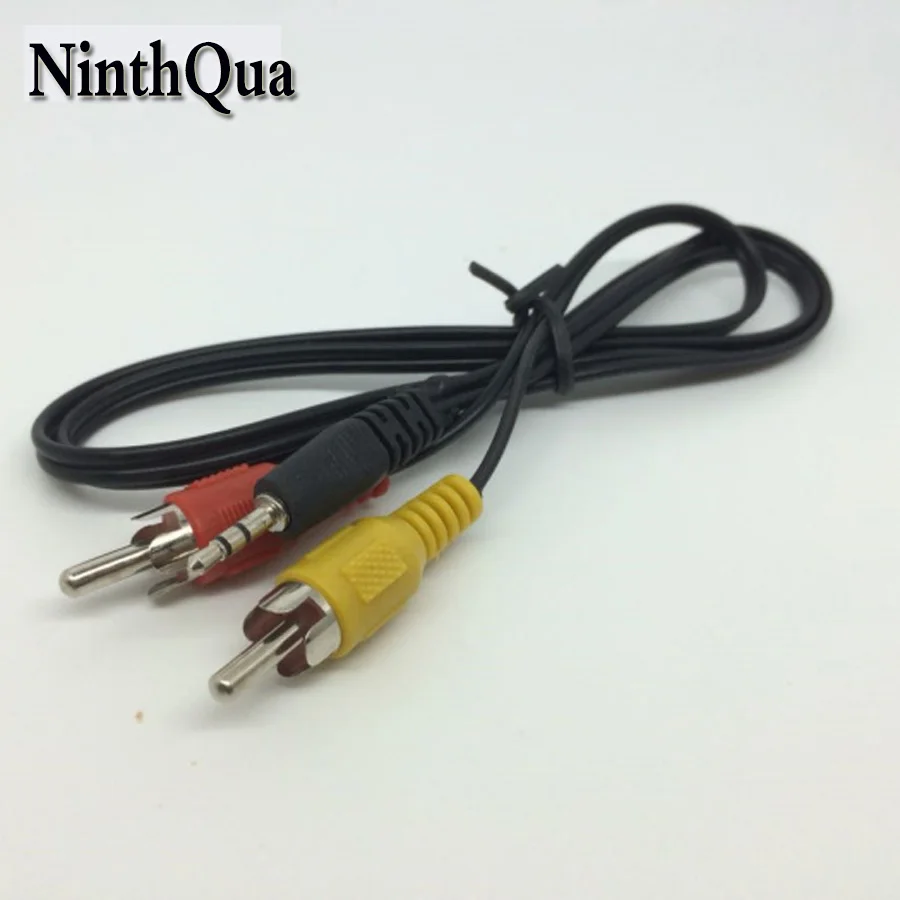 

1pcs 2.5mm 3 Pole Male Plug to RCA Male AV Plugs 2.5mm Stereo Music Audio Cable Cord for Mp3 Mp4 TV