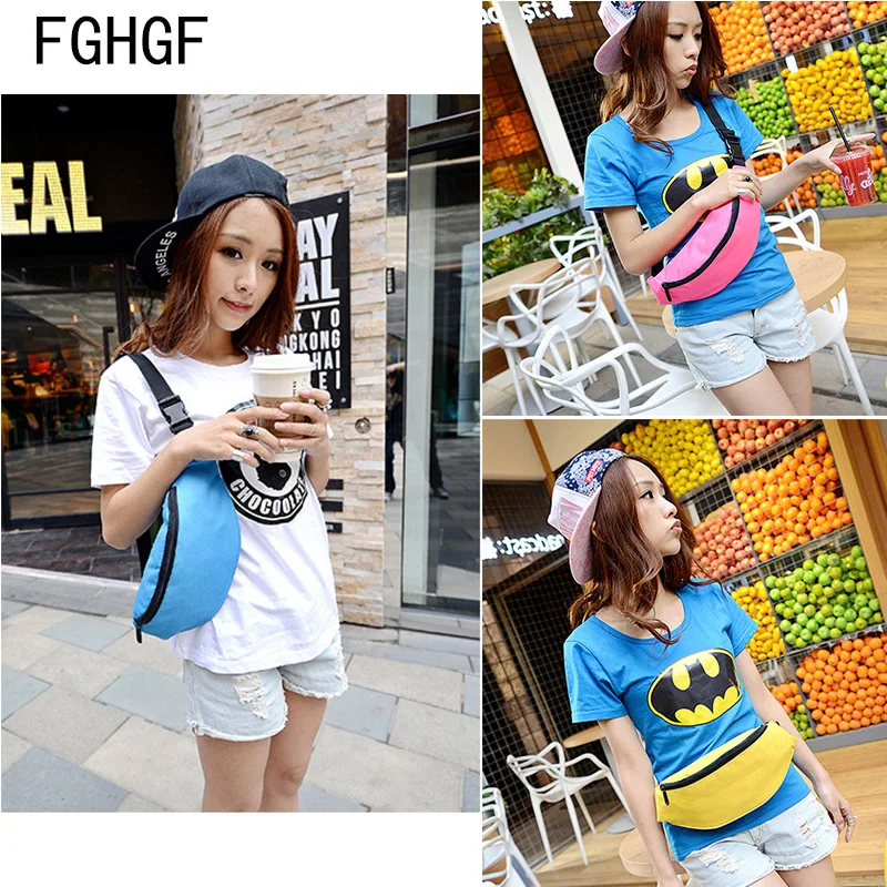 

Fashion Big Capacity Jogging Travel Waist Bag For Women Men Colorful Running Funny Pack Unisex Waist bag Casual Belt Bag Zipper