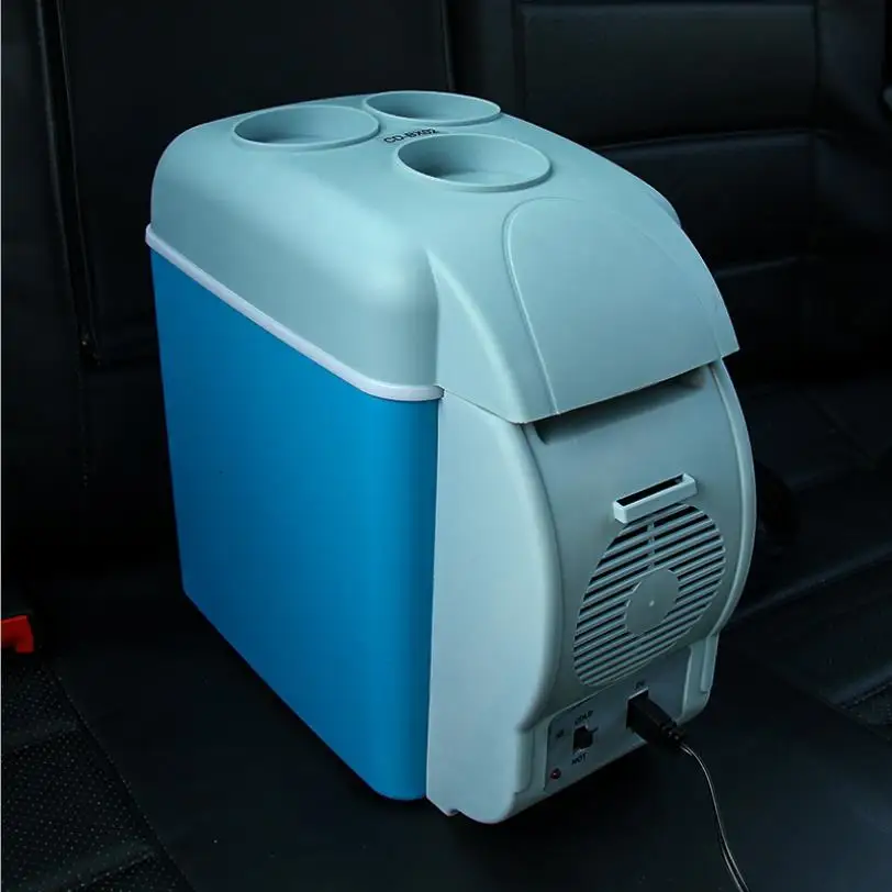 Многофункциональный 7.5L Мини-Автомобильный холодильник для домашнего путешествия, автомобильный холодильник двойного назначения, кулер с подогревом, контроль температуры