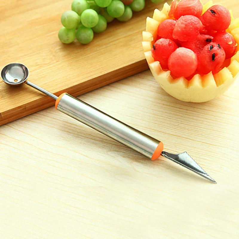 Fruit ice cube Carving Knife Stainless Steel Ice Cream Scoop ice ball