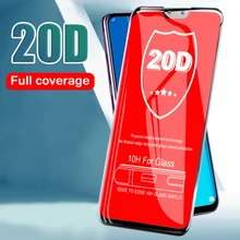 20D изогнутое Защитное стекло для huawei Y6 Y7 Y9 закаленное стекло для huawei P Smart Plus Защитная пленка для экрана