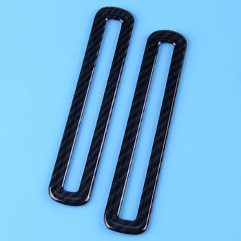 

CITALL 2Pcs Carbon Fiber Style Car Door Air Vent Outlet Molding Cover Trim Sticker Fit for Ford Mustang 2015 2016 2017 2018