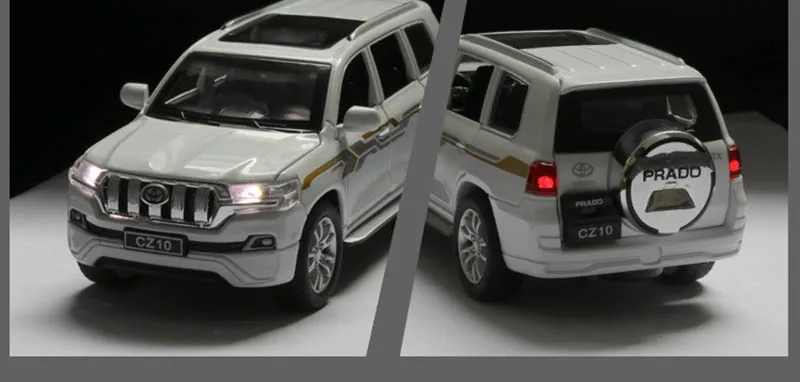 1/32 сплав 2019 Prado внедорожные автомобили игрушка 6 открывающихся дверей литой откат