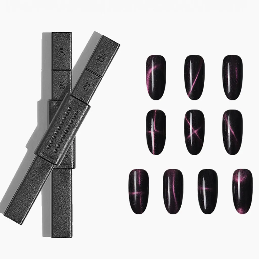 

3d magnetic cat eays magnet diy Stick For UV Gel Polish Manicure Tool Nail Art Manicure curve nails line a ongle #y4