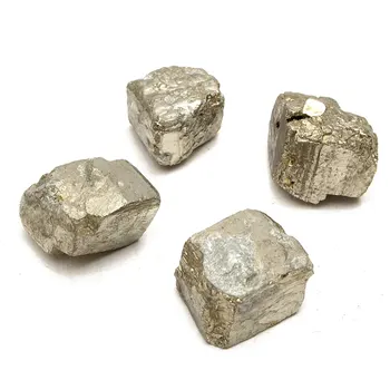 

100g Golden Iron Pyrite Cubic Crystal Stone Energy Rock Mineral Decorative Aquarium Flower Pot for Fish Tank Planting DIY Crafts