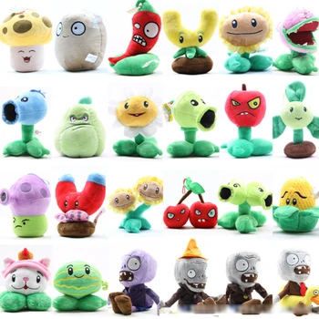 

20 kinds Plants vs Zombies pea peashooter decorations plush soft toy 2016 New Plants vs Zombies chomper pea sunflower plush doll