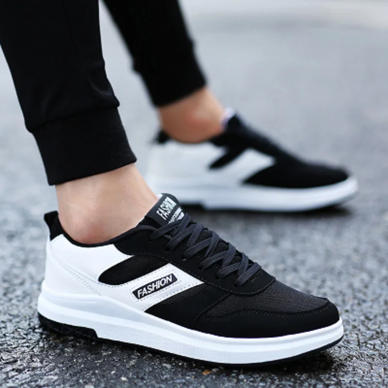 

2018 new summer men's vulcanized shoes shallow breathable shoes