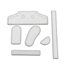 6PCS/SET Plastic Fondant Life Size Baby High Cut Sneaker Baking Cutter Cake Mold Bebe Shoe Decorating Tools For Cakes
