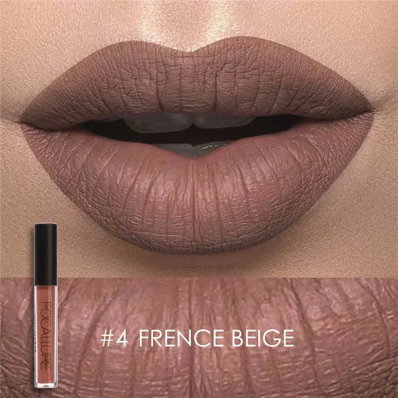 4 Focallure Matte жидкая губная помада водостойкая увлажняющая гладкая губная помада стойкий тинт для губ Косметика для макияжа губ - Цвет: 4