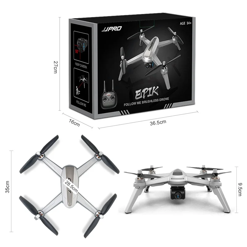 JJRC JJPRO X5 Professional Drone with Camera 1080P Brushless Motor High Hold Quadcopter Auto Follow GPS Positioning Fly 20 Mins JJRC JJPRO X5 Professional Drone with Camera 1080P Brushless Motor High Hold Quadcopter Auto Follow GPS Positioning Fly 20 Mins
