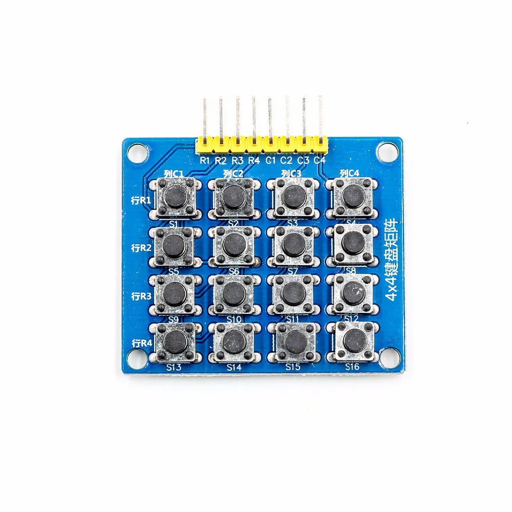 8pin 4x4 4*4 Matrix 16 Keys Button Keypad Keyboard Breadboard Module Mcu for arduino Diy Kit